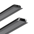 Profil aluminiowy LED GROOVE10 czarny anodowany z kloszem