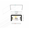 Profil aluminiowy LED SLIM8 - RAL - 1mb - wymiary