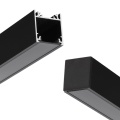 Profil aluminiowy LED LINEA20 czarny anodowany z kloszem