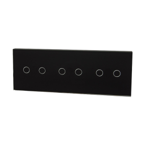 Szklany panel dotykowy potrójny czarny - 6-sekcyjny - TM702702702B - TOUCHME