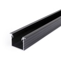 Profil aluminiowy LED LINEA-IN20 czarny anodowany z kloszem