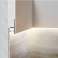 Profil aluminiowy LED OMNI10 anodowany z kloszem - realizacja z przekrojem