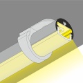 Profil aluminiowy LED PEN8 - RAL - 1mb - mocowanie uchwyt płaski