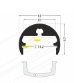 Profil aluminiowy LED PEN8 - RAL - 1mb - wymiary