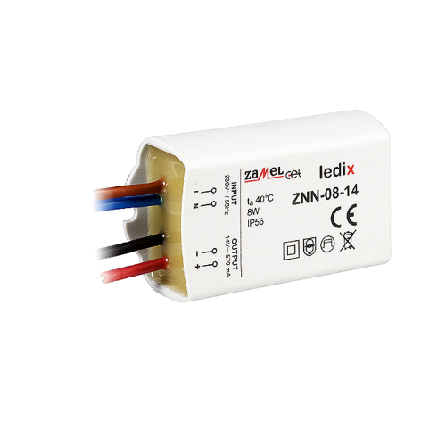Zasilacz LED napięciowy hermetyczny 14V DC 0,57A 8W - Zamel - ZNN-08-14