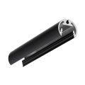 Profil aluminiowy (obrotowy) LED PEN12 czarny anodowany z kloszem