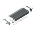 Profil aluminiowy LED UP-MINI10 anodowany z kloszem - schemat montażowy z opcjonalnymi akcesoriami