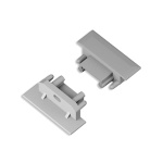 Zaślepka srebrna do profilu aluminiowego LED GROOVE10.v2 - kpl. 2 szt.