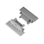 Zaślepka srebrna do profilu aluminiowego LED GROOVE14.v2 - kpl. 2 szt.