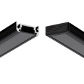 Profil aluminiowy LED SURFACE10 czarny anodowany z kloszem
