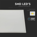 Panel sufitowy LED 60x60cm 40W 4950lm - 120lm/W - VT6340-6-N