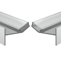 Profil aluminiowy LED GLOW12 UP anodowany z kloszem