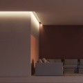 Profil aluminiowy LED GLOW12 DOWN surowy z kloszem - realizacja