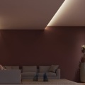 Profil aluminiowy LED GLOW12 UP surowy z kloszem - realizacja