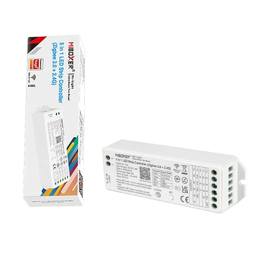 Odbiornik LED 5w1 (ZigBee) - MONO /CCT /RGB /RGB+CCT - 12-48V DC 15A - Zigbee 3.0 - ZL5