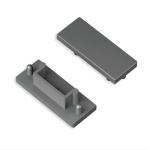 Zaślepka srebrna do profilu aluminiowego LED SURFACE14.v2 - kpl. 2 szt.