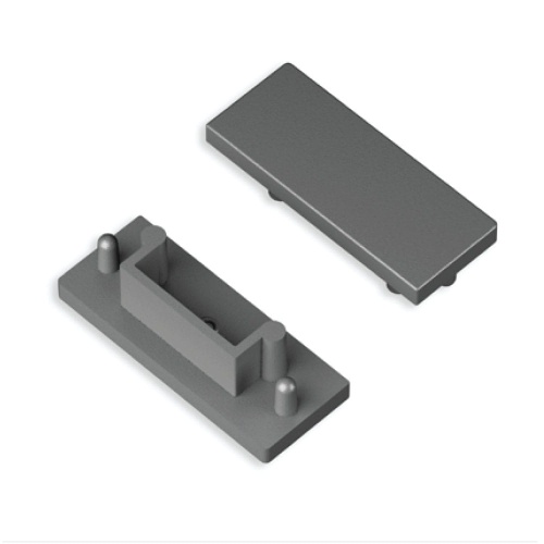 Zaślepka srebrna do profilu aluminiowego LED SURFACE14.v2 - kpl. 2 szt.