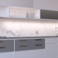 Profil aluminiowy LED SURFACE14.v2 surowy z kloszem - realizacja