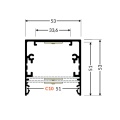 Profil aluminiowy LED PHIL53 - RAL - wymiary