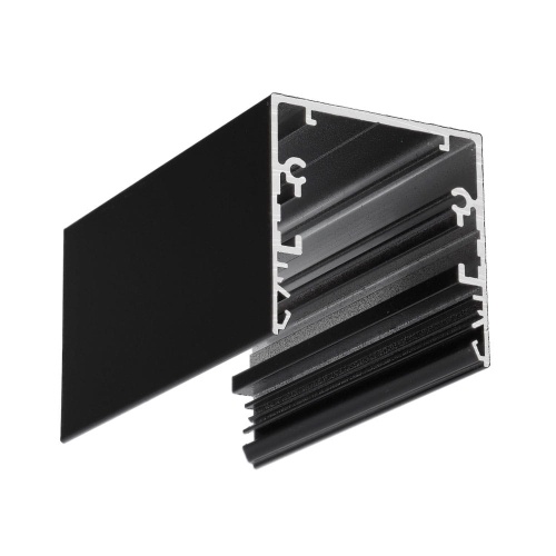 Profil aluminiowy LED PHIL53 czarny malowany z kloszem