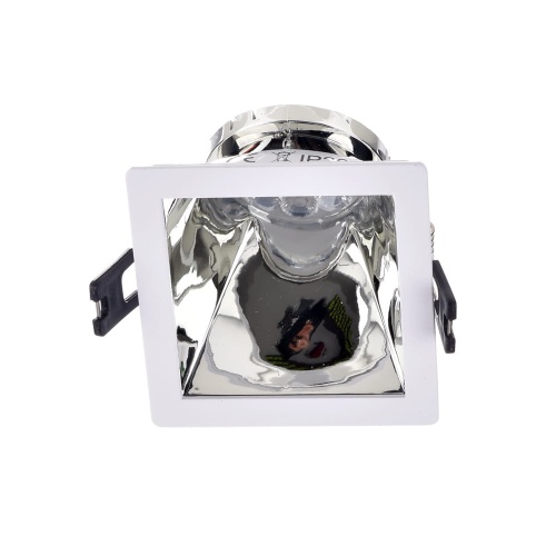 Sufitowa oprawa wpustowa VT-875-WC - stała - biały-chrom