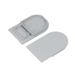 Zaślepka szara do profilu aluminiowego LED NAMI23 - kpl. 2 szt.