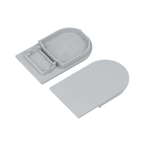 Zaślepka szara do profilu aluminiowego LED NAMI23 - kpl. 2 szt.