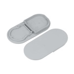 Zaślepka szara do profilu aluminiowego LED NAMI23-D9 - kpl. 2 szt. 