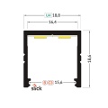 Profil aluminiowy LED SMART16 - RAL - wymiary