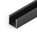 Profil aluminiowy LED SMART16 czarny z kloszem