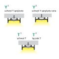Profil aluminiowy LED VARIO30-01 - RAL - przekroje uchwytów