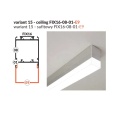 Profil aluminiowy LED VARIO30-01 - RAL - wariant sufitowy