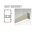 Profil aluminiowy LED VARIO30-02 - RAL  - wariant wiszący