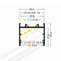 Profil aluminiowy LED VARIO30-02 - RAL  - wymiary