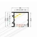 Profil aluminiowy LED VARIO30-03 - RAL - wymiary