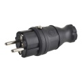 Wtyczka zasilająca z uziemieniem - 16A 230V - IP44 - czarna