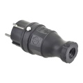 Wtyczka zasilająca z uziemieniem - 16A 230V - IP44 - czarna