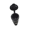 Gniazdo końcowe z uziemieniem - 16A 230V - IP44 - czarne