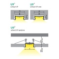 Profil aluminiowy LED VARIO30-06 - RAL - przekroje uchwytów