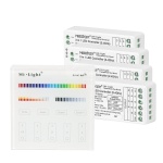 Sterownik LED - RGB+CCT - 4 strefowy - Panel naścienny 230VAC + odbiorniki -  zestaw
