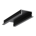 Profil aluminiowy LED wpustowy VARIO30-06 czarny z kloszem