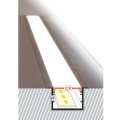 Profil aluminiowy LED wpustowy VARIO30-07 anodowany z kloszem - realizacja z przekrojem