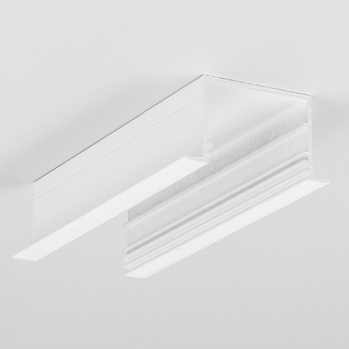 Profil aluminiowy LED wpustowy VARIO30-07 biały z kloszem