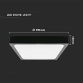Plafon LED 18W 1530lm IP44 - VT-8618B-SQ