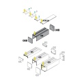 Profil aluminiowy LED - Osłona zasilacza - VARIO30-08 - RAL - schemat doboru zaślepek