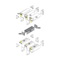Profil aluminiowy LED - Osłona zasilacza - VARIO30-08 - RAL - schemat doboru zaślepek
