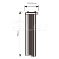 Oprawa przemysłowa liniowa LED - HighRack - 90W 11250lm 5000K - Rysunek techniczny