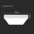 Plafon LED 18W 1800lm IP44 z czujnikiem ruchu - VT-8618S-W-SQ