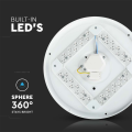 Plafon LED 12W 1200lm 3w1 CCT z efektem gwiezdne niebo - VT-8412-S-N