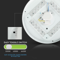 Plafon LED 36W 3900lm 3w1 CCT z efektem gwiezdne niebo - VT-8436-S-N